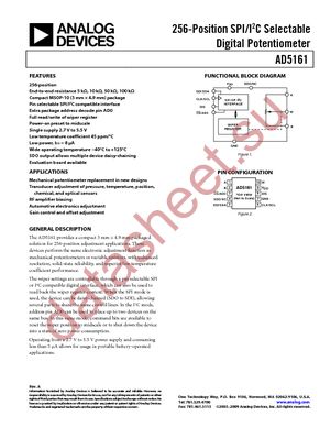 AD5161BRM50 datasheet  